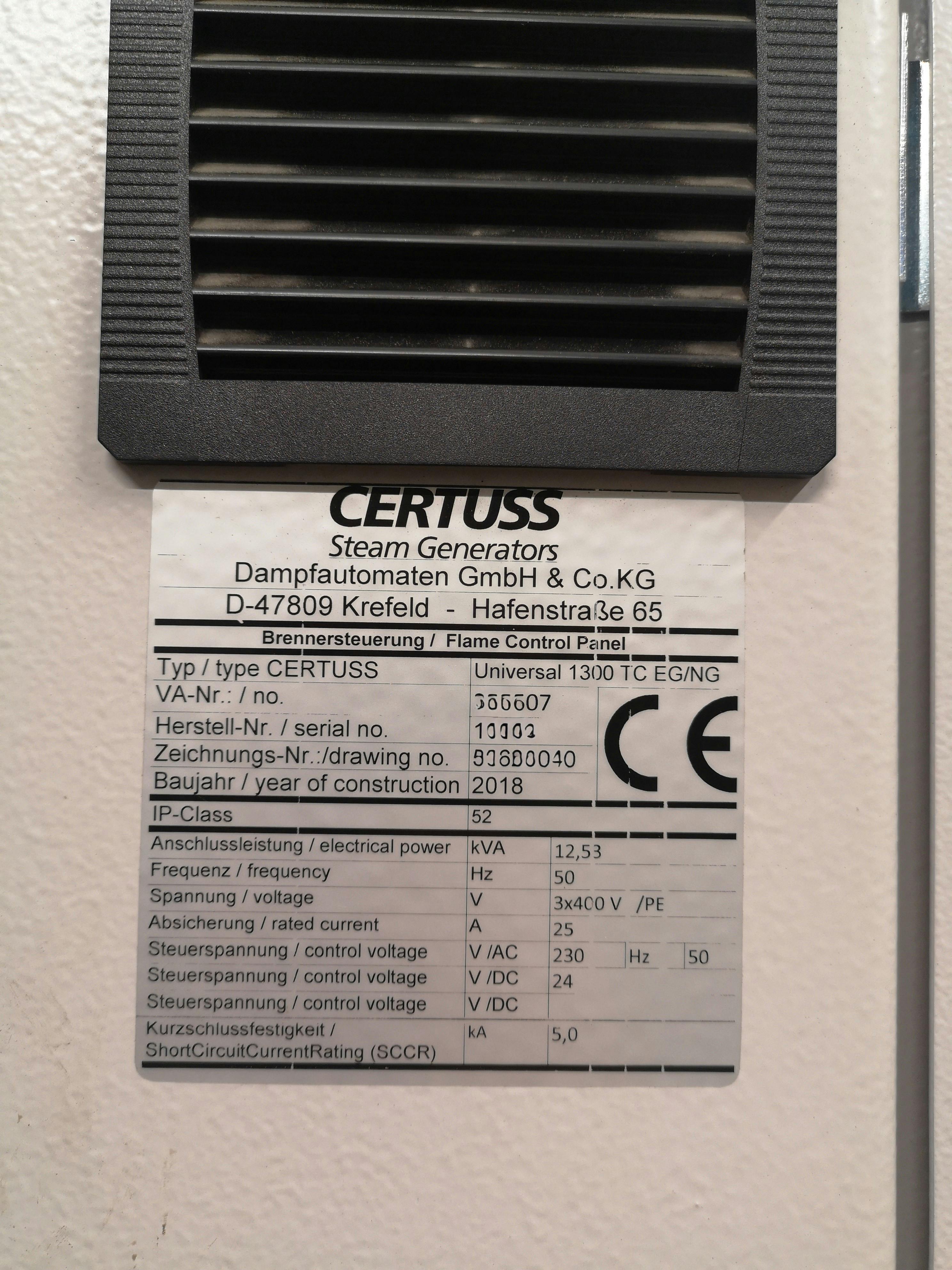 Einzelheiten zu Certuss Universal 1300 TC